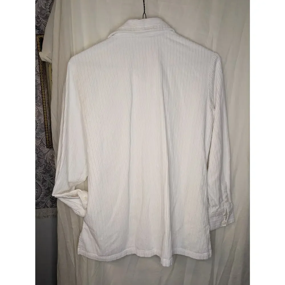 Crisp 100% cotton corduroy jacket shirt
